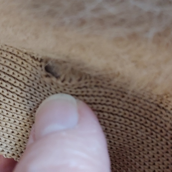 Beige Angora Blend Bebe Bucket Hat - Picture 6 of 6